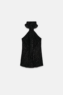 HALTER TOP WITH METALLIC THREAD TRIM - Zara фото 7