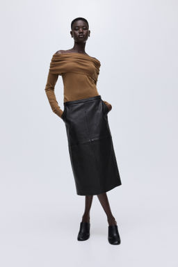 Top off-the-shoulder de lana - H&m фото 6