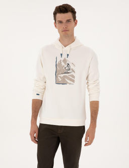 Ekru Regular Fit Sweatshirt - Pierre cardin фото 3