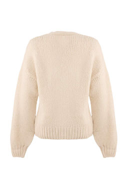 Tas Yumusak Dokulu Meyve Islemeli Genis Kal?p Triko H?rka TWOAW26HI00117 - Trendyolmilla фото 6