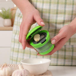 Приспособление для нарезки чеснока Прино, 2 насадки, 7,57,56 см, цвет зелёный - Simaland фото 6