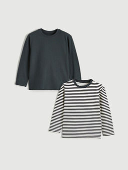 Bisiklet Yaka Erkek ?ocuk Ti??rt 2li