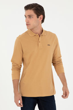 Мужской базовый свитшот светло-коричневого цвета - U.s. polo assn фото 8