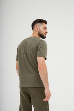 178 Футболка базовая, хаки - Knitka wear фото 8