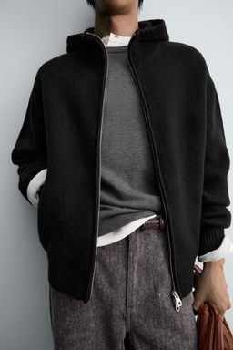 CHAQUETA PUNTO CAPUCHA / Gris - Zara фото 6