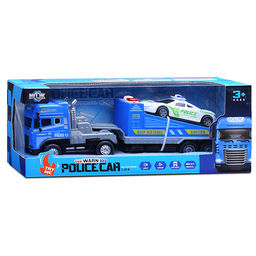 Машина "Полицейский эвакуатор" (свет, звук) в коробке