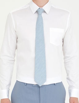 Beyaz %100 Pamuk Parlak Saten Regular Fit Uzun Kollu Basic G_mlek