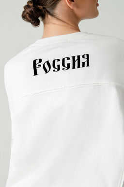 Арт. 151-35 Свитшот женский 44-50 Цвет:молочный - Калинка фото 8