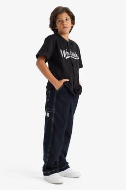 %100 Pamuk Loose Fit Standart Pa_a Gabardin Pantolon Erkek _ocuk - Defacto фото 5
