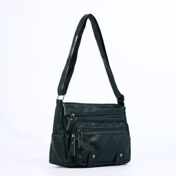 Сумка-мешок на молнии, цвет зелёный - Simaland фото 7