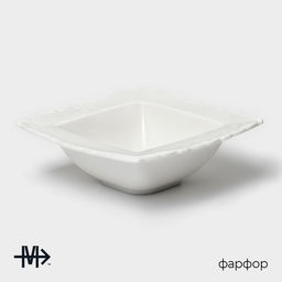 Салатник Magistro Kingdom, 300 мл, 16×5.2 см, фарфор, белый