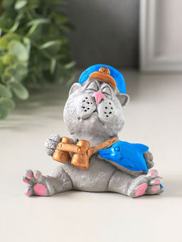 Фигурка полистоун «Кот капитан», 6.3×8.7×7.5 см