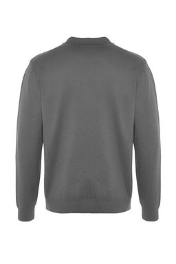 Antrasit Regular Polo Yaka Duz Kazak TMNAW24KZ00067