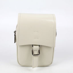 Женская кожаная овальная сумка через плечо 0116-15 - Cidirro фото 2