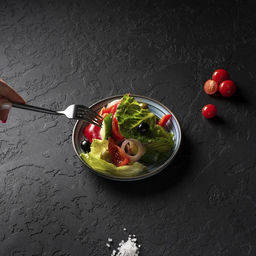 Тарелка фарфоровая десертная Magistro Garland, d=17 см, цвет голубой  фото 5