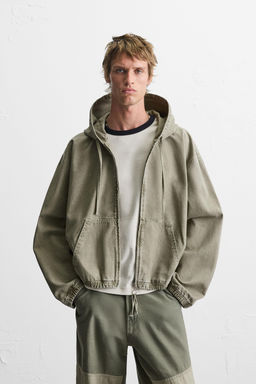 WASHED HOODED JACKET - Zara фото 2