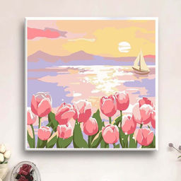 Алмазная мозаика на подрамнике Draw Me! Delicate flower, (20*20 см)