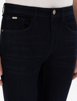 Темно -синий синий стройный джинсы брюки - Cacharel фото 5