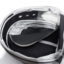 Прозрачный раскладывающийся рюкзак для животных, 32 х 84 х 44 см, черный - Пижон фото 15