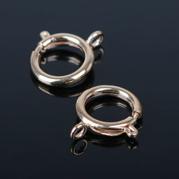 Замок карабин СМ-554, 10 шт. d=6 мм, цвет золото