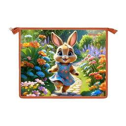 Папка для тетрадей А5, молния сверху Schoolformat "На полянке" (ПТКМ1А5-НП, 257430) пластик