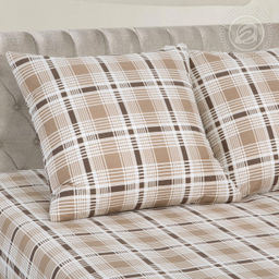 Постельное белье Ода (поплин DE LUXE) 2 сп. с Евро/Пододеяльник: 1 шт. - 215*175; Простыня: 1 шт. - 215*240; Наволочка: 2 шт. - 70*70; DE LUXE - Артпостель фото 3