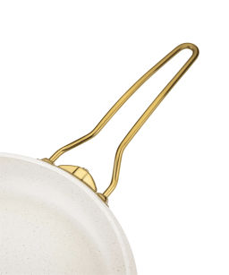 Сковорода с крышкой 26х7 см (2,8 л) с АПП, цвет: айвори, арт. 5051-IVR-26 - D.L.K. фото 2