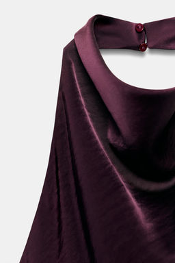 SATIN HALTER TOP - Zara фото 19