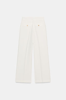 WIDE-LEG TROUSERS WITH DARTS - Zara фото 12