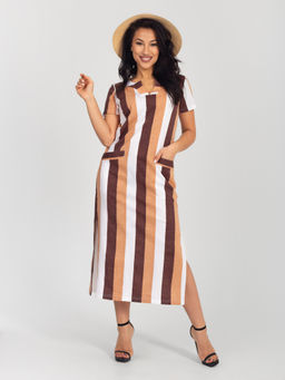 Платье женское кулирка КЕЛЛИ КАПУЧИНО - Domtrik фото 8