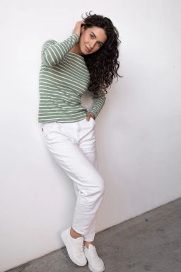 Лонгслив ДЖ 375п-6 Зеленый / экрю - T.C.T фото 10