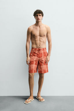 OTIS KWAME KYE QUAICOE PRINTED LONG SWIMMING TRUNKS