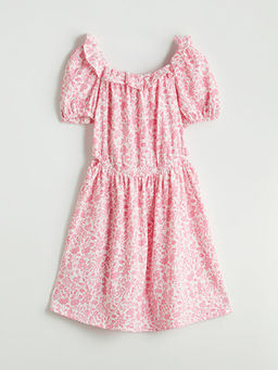 ?i?ekli K?z ?ocuk Elbise