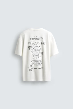EMBROIDERED SLOGAN T-SHIRT - Zara фото 6