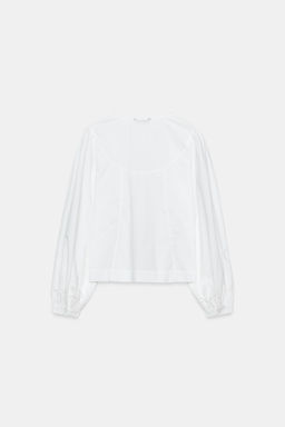 CAMISA POPEL?N BORDADOS / Blanco - Zara фото 9