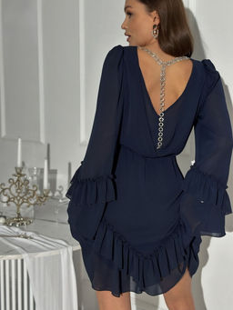 Платье DilanaVIP 2081-Р синий