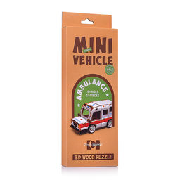 Конструктор дерев.3Д "Скорая помощь" (19 дет.)