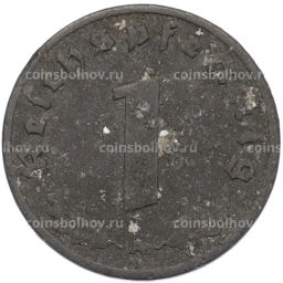 Монета 1 рейхспфенниг 1944 года A Германия