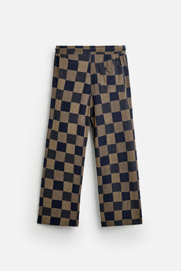CHECK KNIT TROUSERS - Zara фото 7