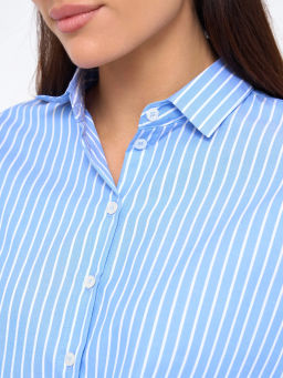 Блузка женская дл. рук. T-lab TL-B-0004V-6134 голубой.полоска  фото 7