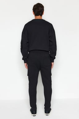 TRENDYOL MAN Siyah Regular/Normal Kesim Teknik Fermuarl? Kargo Cepli Jogger Esofman Alt? TMNAW24EA00010 - Trendyolmilla фото 6