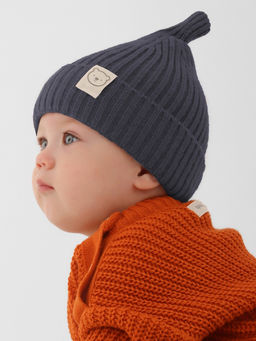 Шапка детская «Крошка Я», размер 46-48 см, серая