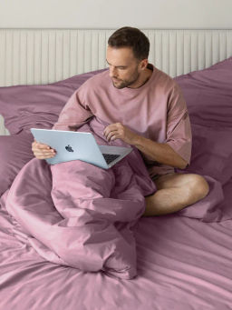 Простыня 150х215 Моноспейс бузина - Ecotex фото 2