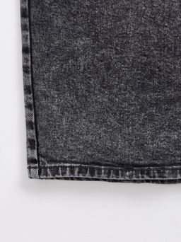 CONTE Джинсовая юбка прямого силуэта CON-385 acid washed grey