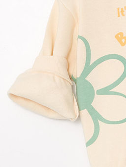 Bisiklet Yaka Bask?l? K?z Bebek Sweatshirt - Waikiki фото 3