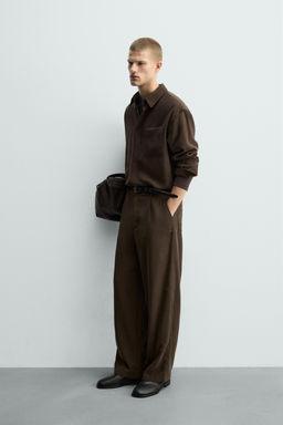 CAMISA FLUIDA RELAXED FIT / Marr?n - Zara фото 4