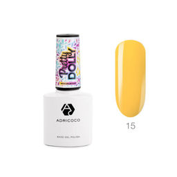 ADRICOCO Гель-лак для ногтей / Pretty dolly №15, неоновый цитрусовый, 8 мл  фото 2