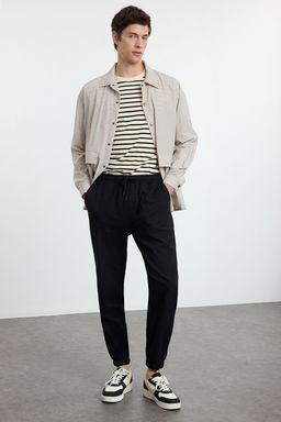 TRENDYOL MAN Gri Slim Fit Jogger Beli Baglamal? Lastikli Kumas Pantolon TMNAW25PL00000 - Trendyolmilla фото 3