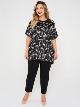 Блузка 0087-29 черный матовый