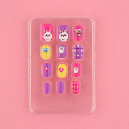 Детские накладные ногти «Милашка», 12 шт.